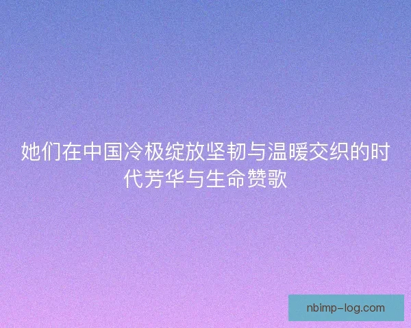 她们在中国冷极绽放坚韧与温暖交织的时代芳华与生命赞歌