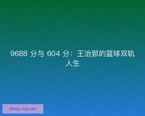 9688 分与 604 分：王治郅的篮球双轨人生