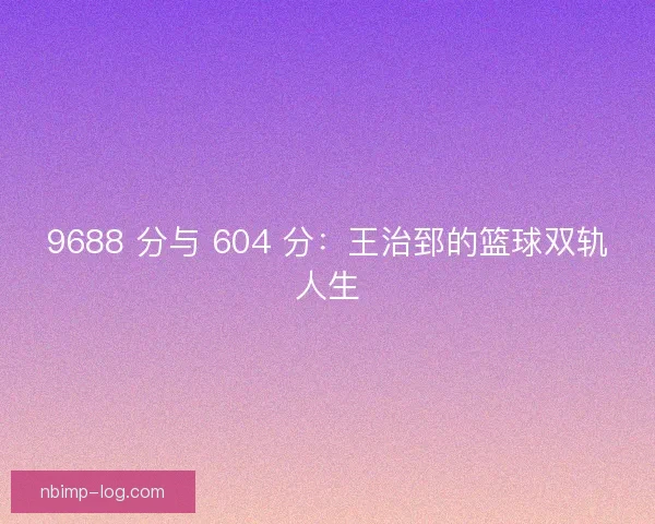9688 分与 604 分：王治郅的篮球双轨人生